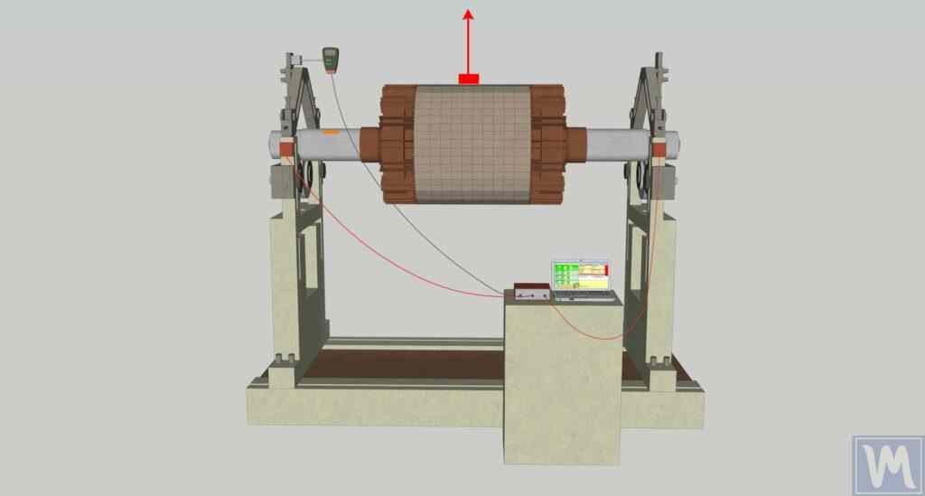 Centrifuge-rotor op een balanceerma­chine